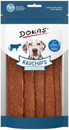 Produktbild von Dokas Kauchips mit Entenbrust und Rind für Hunde Adult mit hohem Fleischanteil 175 g - 5 x 175 g