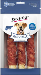 Dokas Kaurolle mit Entenbrust Medium 3x150g Kausnack für Hunde – Bild 1 von 2