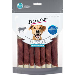 Produktbild von Dokas Kaurolle mit Rindfleisch und hohem Fleischanteil 3x190g