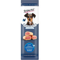 Produktbild von Dokas Kausnack Hühnchen-Rolle mit Ente 8x10g