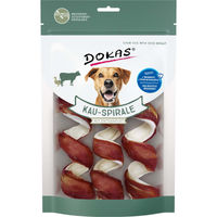 Produktbild von Dokas Kausnack Kau-Spirale mit Entenbrust und Rind für Hunde Adult Glutenfrei 3 x 110g
