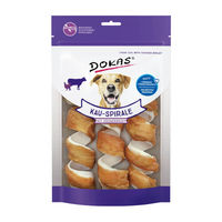 Produktbild von Dokas Kauspirale mit Hühnerbrust und Rind Monoprotein Hundesnack 110 g - 8 x 110 g