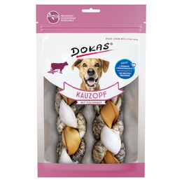 Dokas Kauzopf mit Fischhaut und Rinderhaut Hundesnack Monoprotein für erwachsene Hunde - 4 x 120 g – Bild 1 von 6