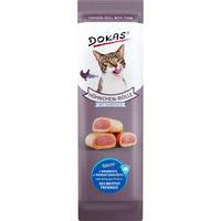 Produktbild von Dokas Leckerli Hühnchen-Rolle mit Thunfisch 32x10g