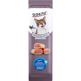 Produktbild von Dokas Leckerli Hühnchen-Rolle mit Thunfisch 8x10g
