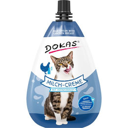 Produktbild von Dokas Milch-Creme mit Hühnerbrust 4x80g für Katzen