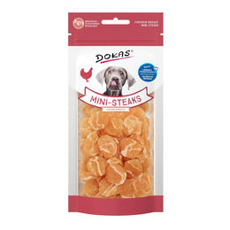 Produktbild von Dokas Mini-Steaks Hühnerbrust und Kabeljau Belohnungssnack 150g