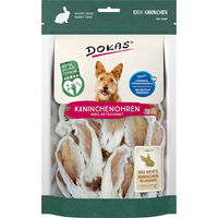 Produktbild von Dokas Naturkauartikel Kaninchenohren mit Fell Monoprotein getreidefrei 6 x 100 g - 6 x 100 g