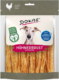 Produktbild von Dokas Tierwohl Hühnerbrust in Streifen Trockenfleisch mit hohem Fleischanteil 170g
