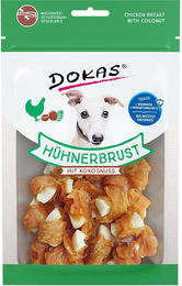 Produktbild von Dokas Trockenfleisch Hühnerbrust mit Kokosnuss 3x60g
