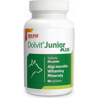 Produktbild von DOLFOS Dolvit Junior Plus Vitamine für Welpen und Junghunde 90 Tabletten