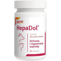 Produktbild von DOLFOS HepaDol Tabletten zur Unterstützung von Leber und Regeneration mit Vitaminen 60 Stück