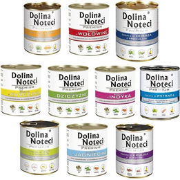 Produktbild von Dolina Noteci Hundefutter Mix 10 Geschmacksrichtungen mit hohem Fleischanteil 800 g x 30 Stück
