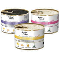 Produktbild von Dolina Noteci Junior Premium Hundefutter für Welpen kleiner Rassen mit hohem Fleischanteil 12x185g - 12 x 185 g