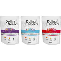 Produktbild von Dolina Noteci Junior Premium Hundefutter mit hohem Fleischanteil Lamm Rind Kaninchen 12x300g