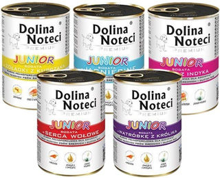 Dolina Noteci Junior Premium Mix Getreidefreies Nassfutter für Hunde 18x400g – Bild 1 von 1