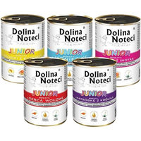 Produktbild von Dolina Noteci Junior Premium Mix Getreidefreies Nassfutter für Hunde 18x400g