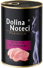 Produktbild von Dolina Noteci Katzen Nassfutter Adult Pute mit hohem Fleischanteil und getreidefrei 400 g