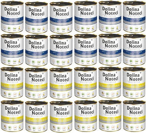 Produktbild von Dolina Noteci Mix Hundefutter Huhn Kabeljau und Brokkoli 24x800g