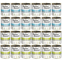 Produktbild von Dolina Noteci Mix Hundefutter mit Lamm, Gans, Schwein und Rind mit Kartoffeln 24x800g