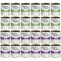 Produktbild von Dolina Noteci Mix Hundefutter mit Wildfleisch, Kaninchen und Preiselbeeren 24x800g