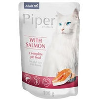Produktbild von Dolina Noteci Piper Animals Katzen Nassfutter Lachs Pastete für adulte Katzen 10x100 g - 100 g