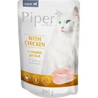Produktbild von Dolina Noteci Piper MIX Katzen Nassfutter Adult Huhn und Lachs getreidefrei und glutenfrei 24x100g