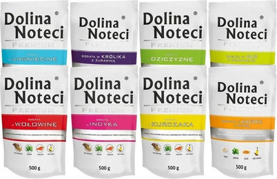Produktbild von Dolina Noteci Premium Geschmacksmix Katzen Nassfutter Stückchen in Sauce für Adult 10x500g ohne Fisch