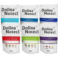 Produktbild von Dolina Noteci Premium Geschmacksmix Katzen Nassfutter Stückchen in Sauce für Adult 10x500g ohne Geflügel