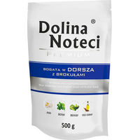Produktbild von Dolina Noteci Premium Hundefutter Adult Kabeljau mit Brokkoli Glutenfrei 10 x 500 g Beutel - 10 x 500 g