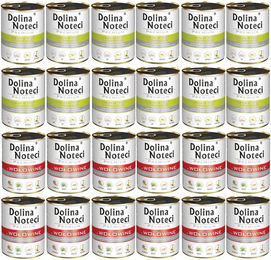 Produktbild von Dolina Noteci Premium Hundefutter Adult Rind und Gans mit Kartoffeln hoher Fleischanteil 24x800 g
