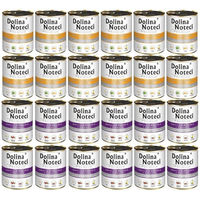 Produktbild von Dolina Noteci Premium Hundefutter Ente mit Kürbis und Kaninchen mit Preiselbeeren 24x800g