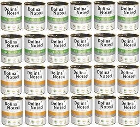 Produktbild von Dolina Noteci Premium Hundefutter Ente mit Kürbis und Wild 24x800g
