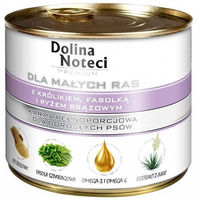 Produktbild von Dolina Noteci Premium Hundefutter für kleine Rassen Adult Kaninchen mit Bohnen und braunem Reis in Sauce 185g - 12 x 185 g