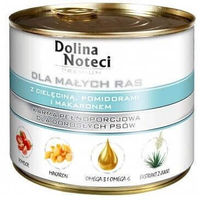 Produktbild von Dolina Noteci Premium Hundefutter für kleine Rassen mit Kalbfleisch, Tomaten und Nudeln Adult 185g - 185 g