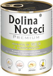 Produktbild von Dolina Noteci Premium Hundefutter Gans mit Kartoffeln Stückchen in Sauce Adult 24 x 800 g glutenfrei - 24 x 800 g