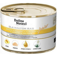 Produktbild von Dolina Noteci Premium Hundefutter Junior für kleine Rassen mit Hühnermagen und Kalbsleber getreidefrei 185g 10er Pack - 185 g