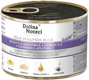 DOLINA NOTECI Premium Hundefutter Junior für kleine Rassen mit Kaninchenleber und Hirschzunge 6x185g - 185 g – Bild 1 von 4