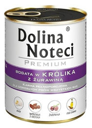 Dolina Noteci Premium Hundefutter Kaninchen mit Moosbeeren Glutenfrei Adult 12 x 800g - 24 x 800 g – Bild 1 von 3