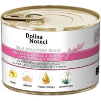 Produktbild von DOLINA NOTECI Premium Junior Hundefutter für kleine Rassen mit Putenherz und Gänseleber 185g - 12 x 185 g