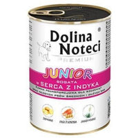 Produktbild von DOLINA NOTECI Premium Junior Hundefutter für kleine Rassen mit Putenherzen und Gänseleber 400 g - 400 g