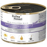 Produktbild von Dolina Noteci Premium Junior Hundefutter Kleine Rassen Kaninchenleber und Hirschzunge 12x185g