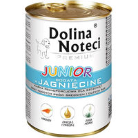 Produktbild von Dolina Noteci Premium Junior Hundefutter Lamm Stückchen in Sauce 48 x 400 g glutenfrei - 48 x 400 g