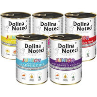 Produktbild von Dolina Noteci Premium Junior Mix Nassfutter für Hunde mit Fleischsorten in Sauce getreidefrei 12x400g