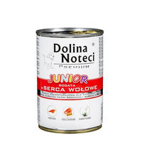 Produktbild von DOLINA NOTECI Premium Junior Nassfutter für Hunde mit Rind und Huhn Monoprotein Stückchen in Soße 400 g - 400 g