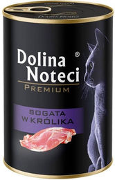 Produktbild von DOLINA NOTECI Premium Katzen Nassfutter Adult mit Kaninchen Rind Huhn Schwein Getreidefrei 400 g