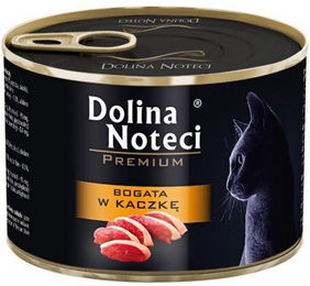 Dolina Noteci Premium Katzen Nassfutter Ente Stückchen in Soße für erwachsene Katzen getreidefrei 185 g – Bild 1 von 3