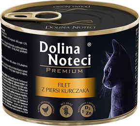Produktbild von Dolina Noteci Premium Katzen Nassfutter Hähnchenbrustfilet für erwachsene Katzen getreidefrei 24 x 185 g - 24 x 185 g
