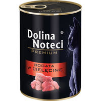 Produktbild von Dolina Noteci Premium Katzen Nassfutter Kalb für erwachsene Katzen getreidefrei 12 x 400 g - 12 x 400 g