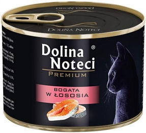 Dolina Noteci Premium Katzen Nassfutter Lachs Stückchen in Sauce Adult Getreidefrei 12x185 g – Bild 1 von 3